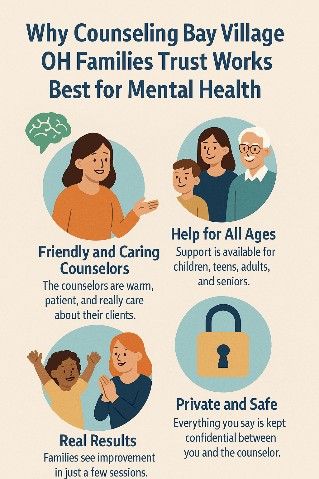 Why Counseling Bay Village OH Families Trust Works Best for Mental Health